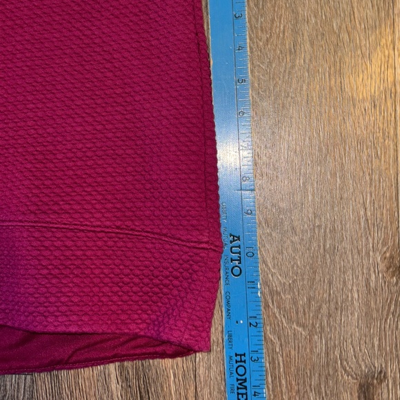 CALIA by Carrie Underwood Cloud Extended Neck Pullover Burgundy Sweater Sz 1X - Picture 4 of 8